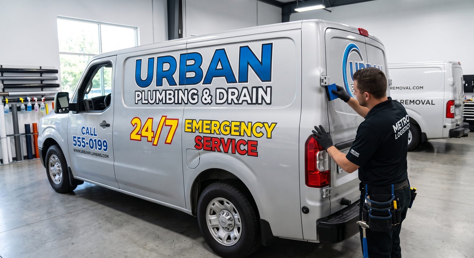 Commercial Van Lettering & Graphics for plumbing